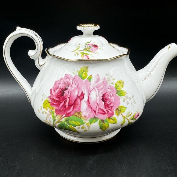 Royal Albert American Beauty Medium Teapot Bone China England - Picture 5 of 7
